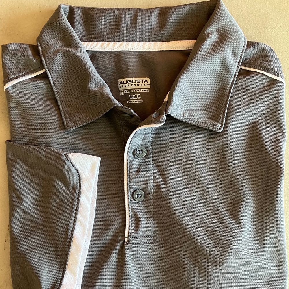 Augusta Sportswear Gray Polo MD